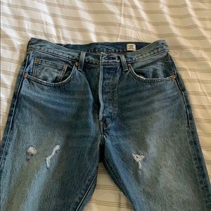 High waisted Women’s Levi 501 skinny